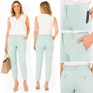 The Limited Ankle Pants Womens 16 Mint Green Signature Exact Stretch Slimming
